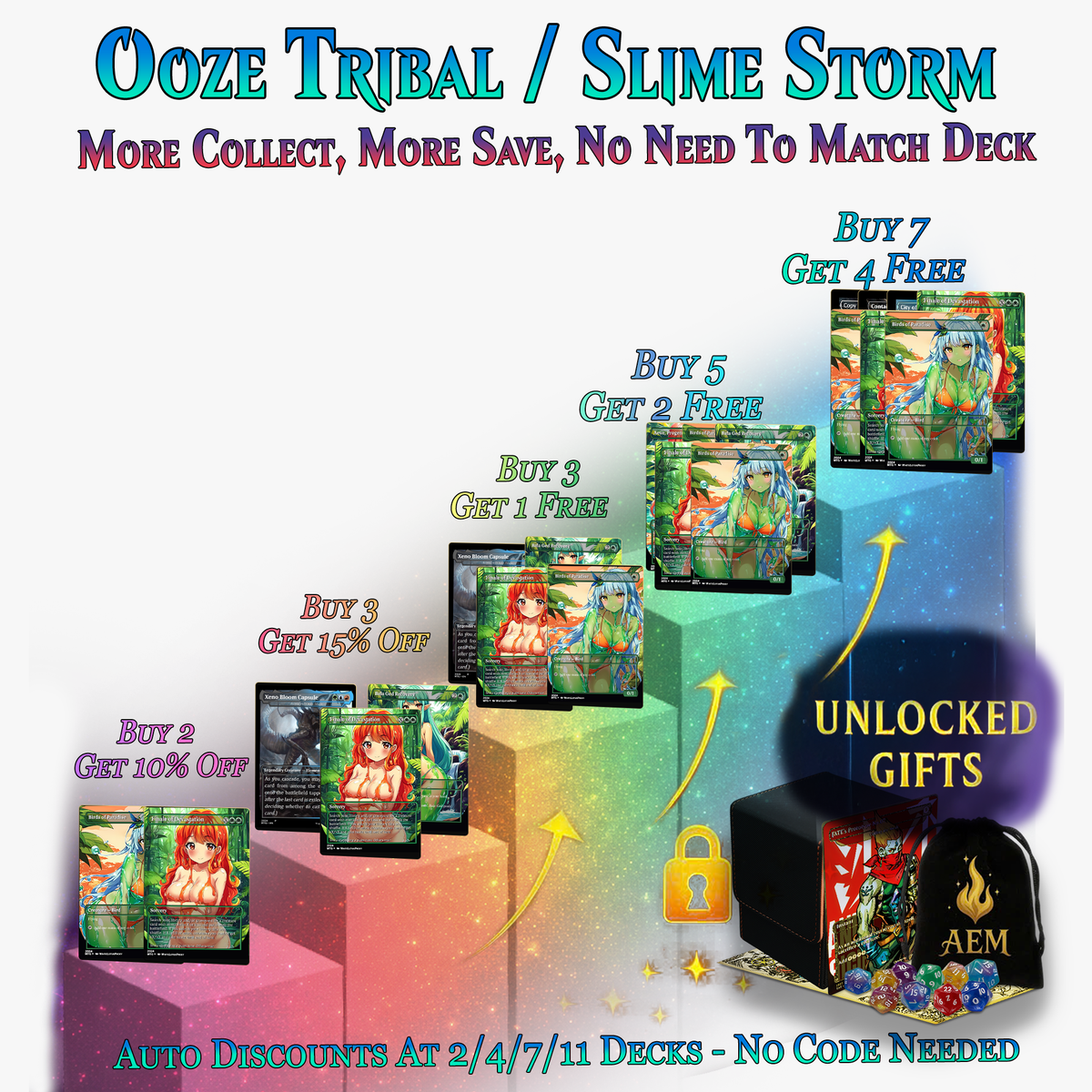 Ooze Tribal Slime Storm Commander Deck | 154+ Cards | MTGCard