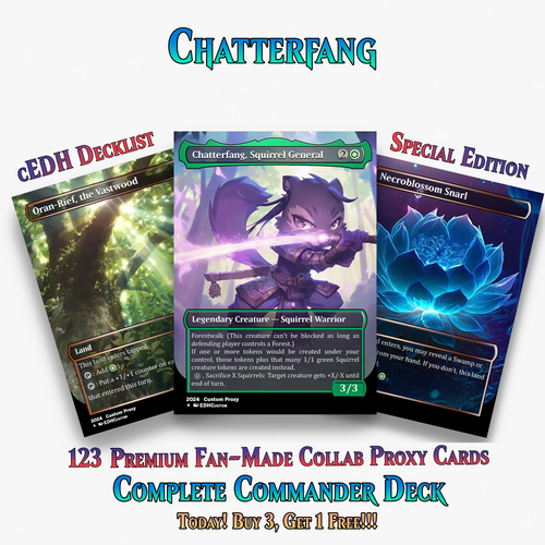 Squirrel Tribal Chatterfang Commander Deck | 123+ Cards | MTGCard