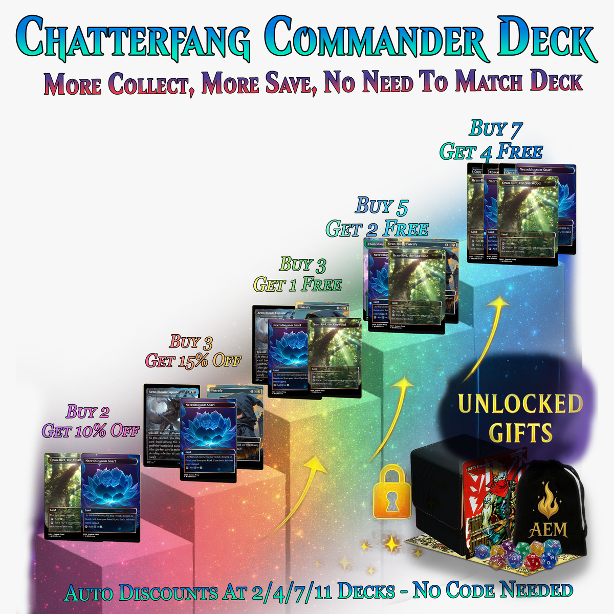 Squirrel Tribal Chatterfang Commander Deck | 123+ Cards | MTGCard