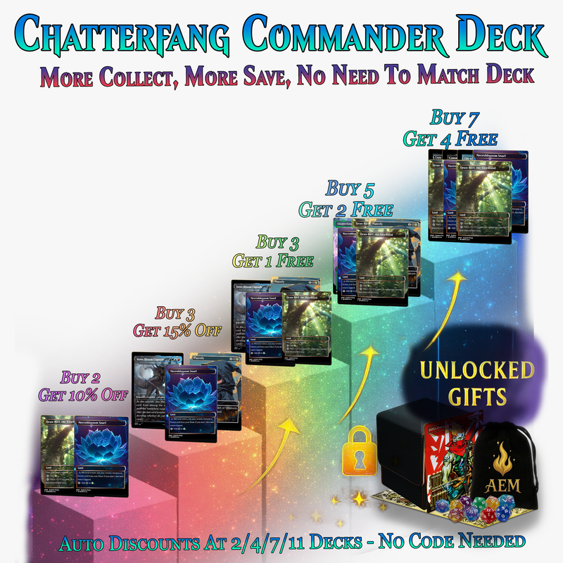 Squirrel Tribal Chatterfang Commander Deck | 123+ Cards | MTGCard