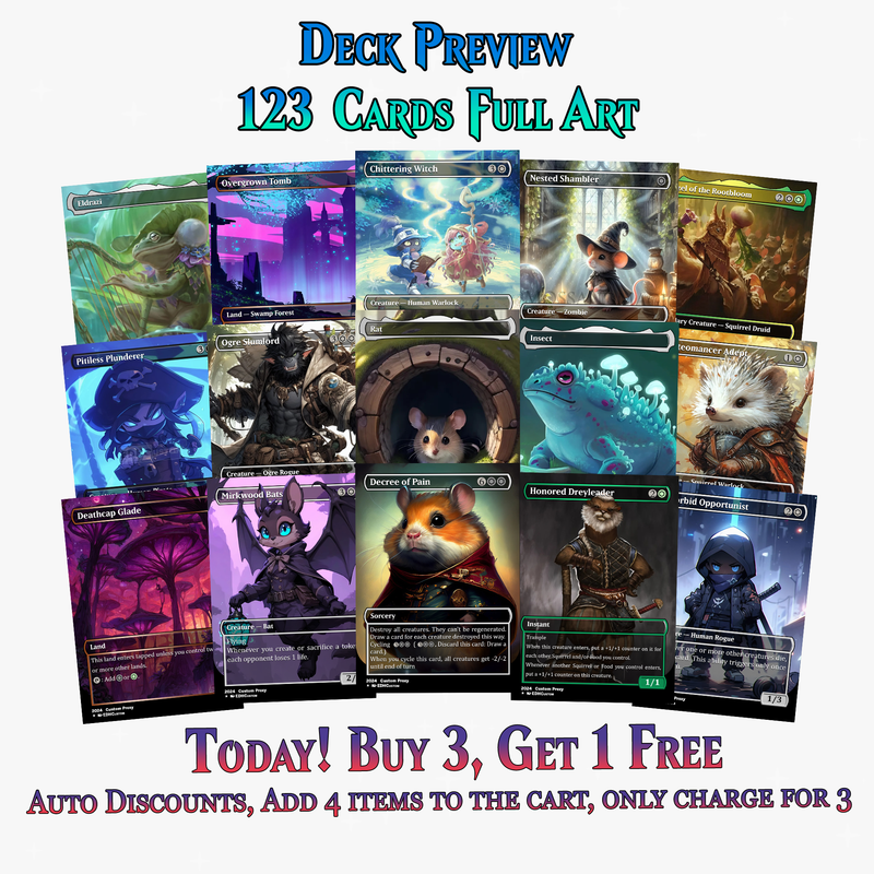 Squirrel Tribal Chatterfang Commander Deck | 123+ Cards | MTGCard