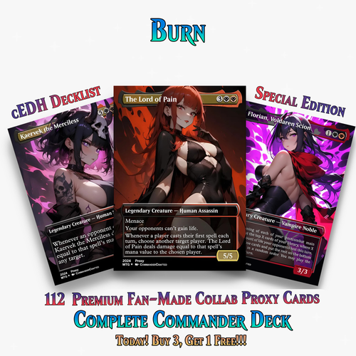 Burn Commander Deck – The Lord of Pain Commander | 112+ Cards | MTGCard