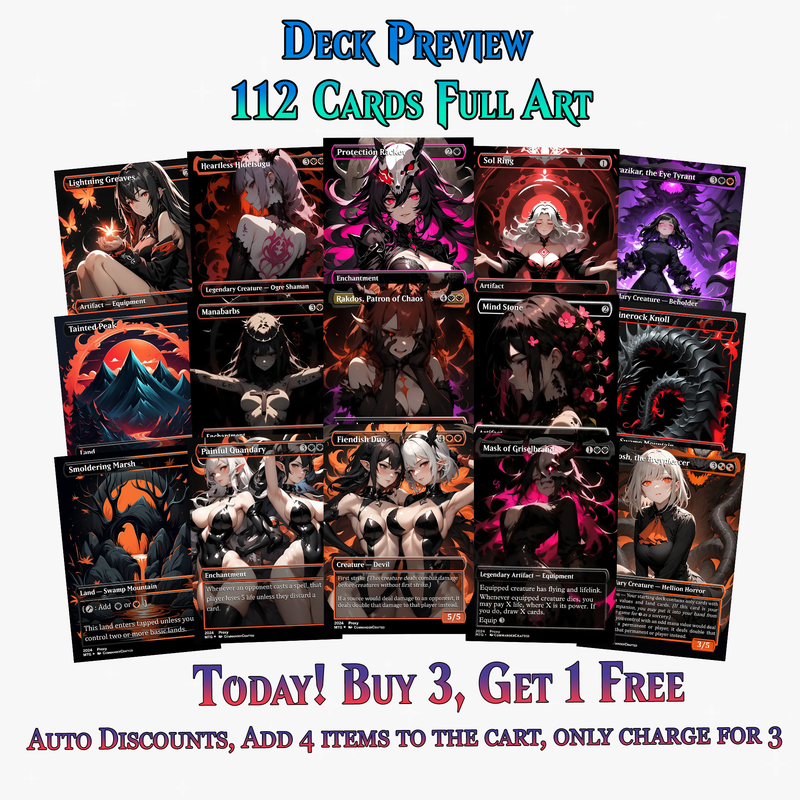 Burn Commander Deck – The Lord of Pain Commander | 112+ Cards | MTGCard