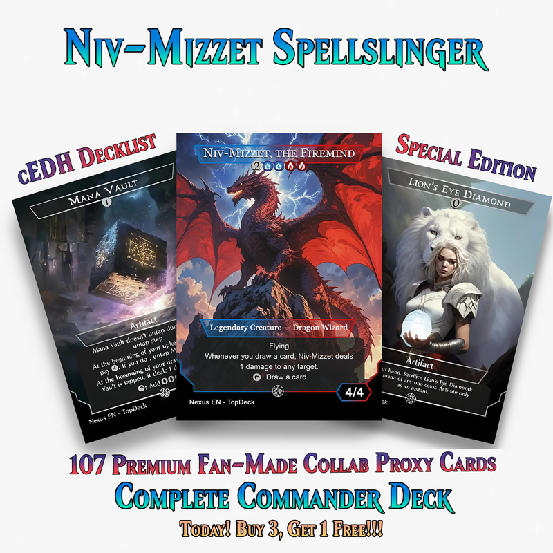 Niv-Mizzet Spellslinger Commander Deck | 107+ Cards | MTGCard