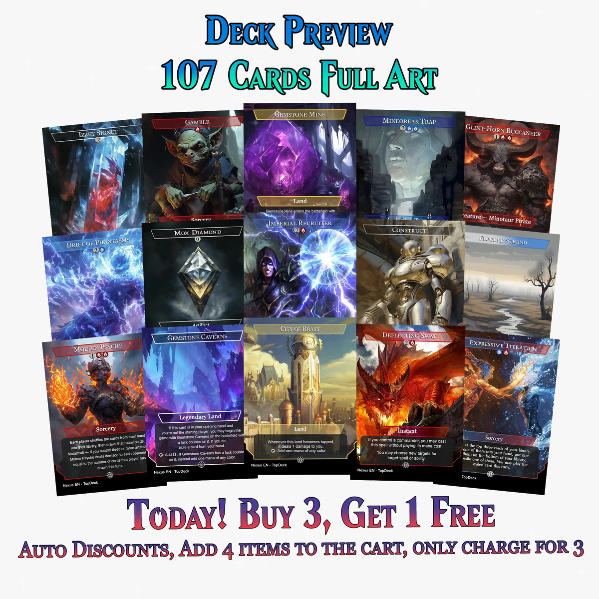 Niv-Mizzet Spellslinger Commander Deck | 107+ Cards | MTGCard