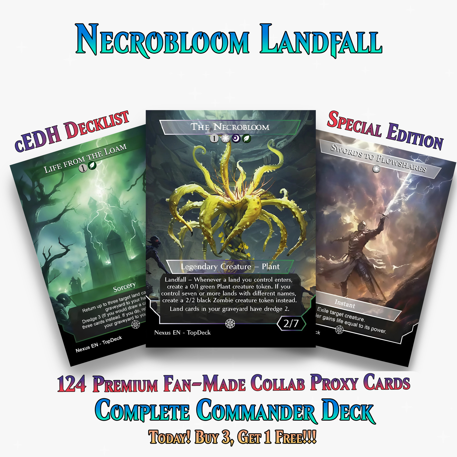 The Necrobloom Landfall Commander Deck | 124+ Cards | ProTCG
