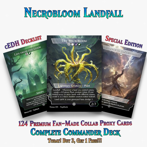 The Necrobloom Landfall Commander Deck | 124+ Cards | ProTCG