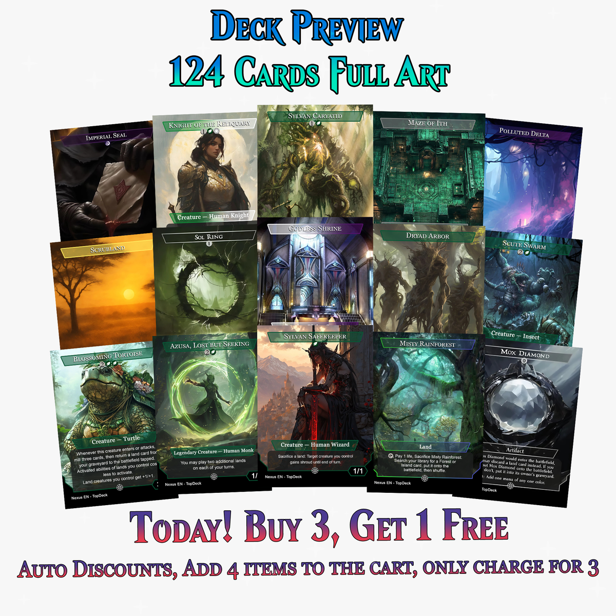 The Necrobloom Landfall Commander Deck | 124+ Cards | ProTCG