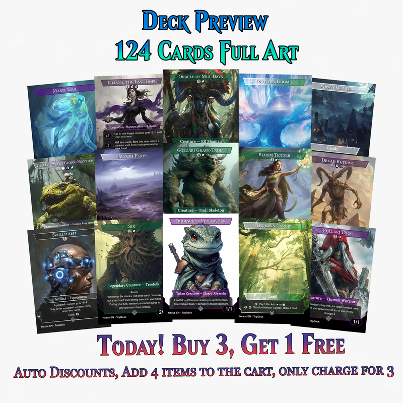 The Necrobloom Landfall Commander Deck | 124+ Cards | ProTCG