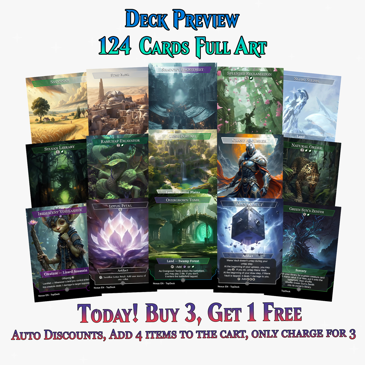 The Necrobloom Landfall Commander Deck | 124+ Cards | ProTCG