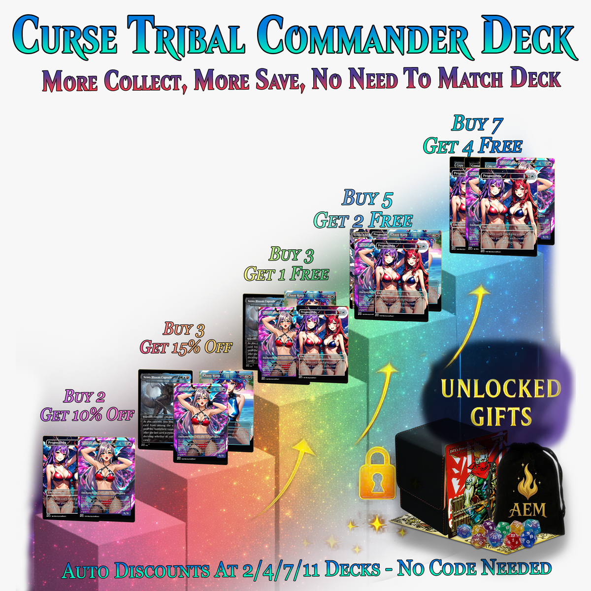 CURSE TRIBAL COMMANDER DECK | 118+ CARDS | MTGCard