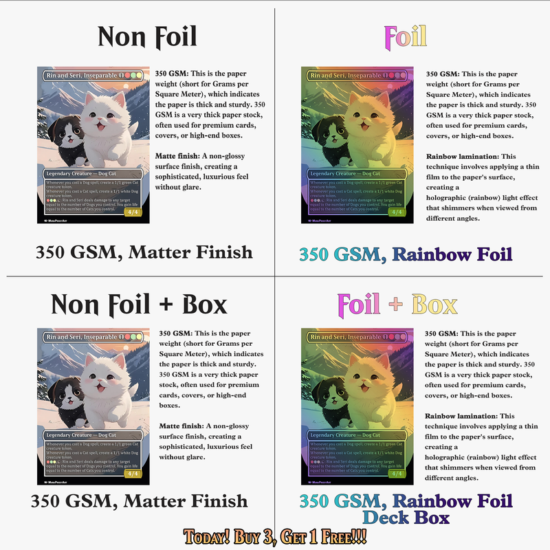 RIN AND SERI CAT DOG TRIBAL COMMANDER DECK – 109+ CARDS - MTGCard