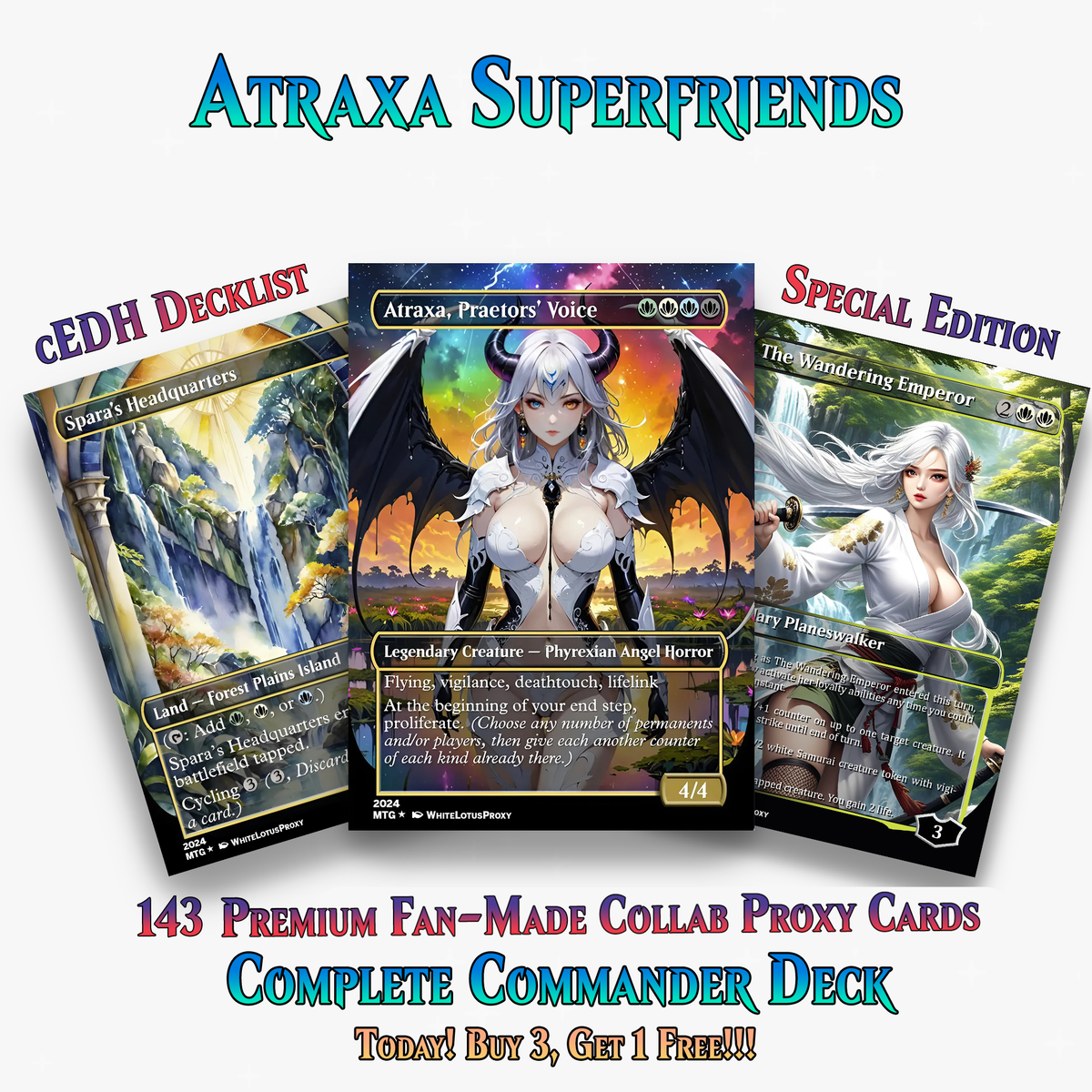 ATRAXA SUPERFRIENDS COMMANDER DECK - 143+ CARDS - ProTCG | ProTCG