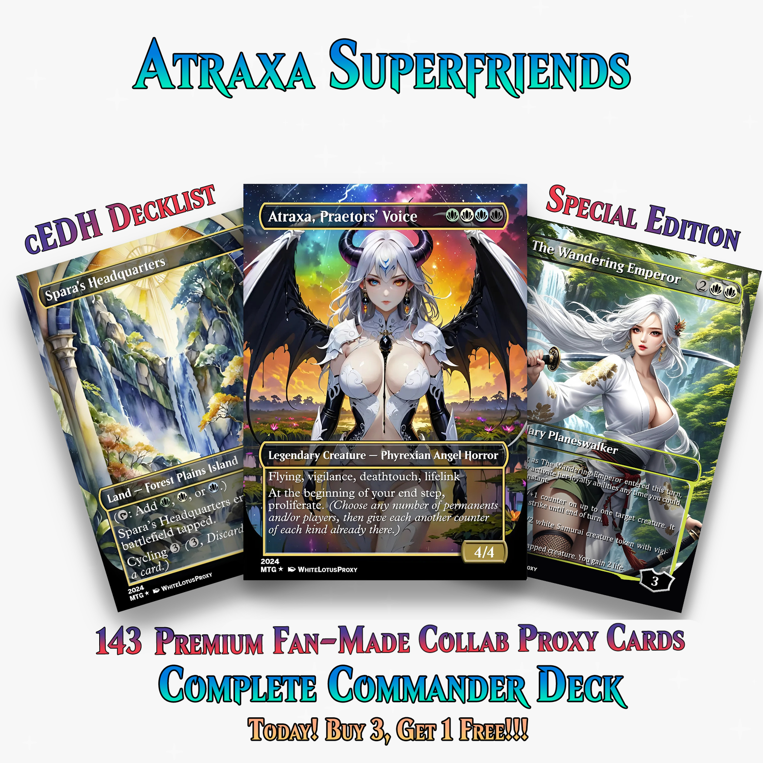ATRAXA SUPERFRIENDS COMMANDER DECK - 143+ CARDS - ProTCG | ProTCG