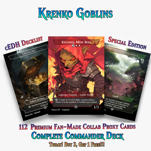 KRENKO GOBLIN TRIBAL COMMANDER DECK – 112+ CARDS - MTGCard