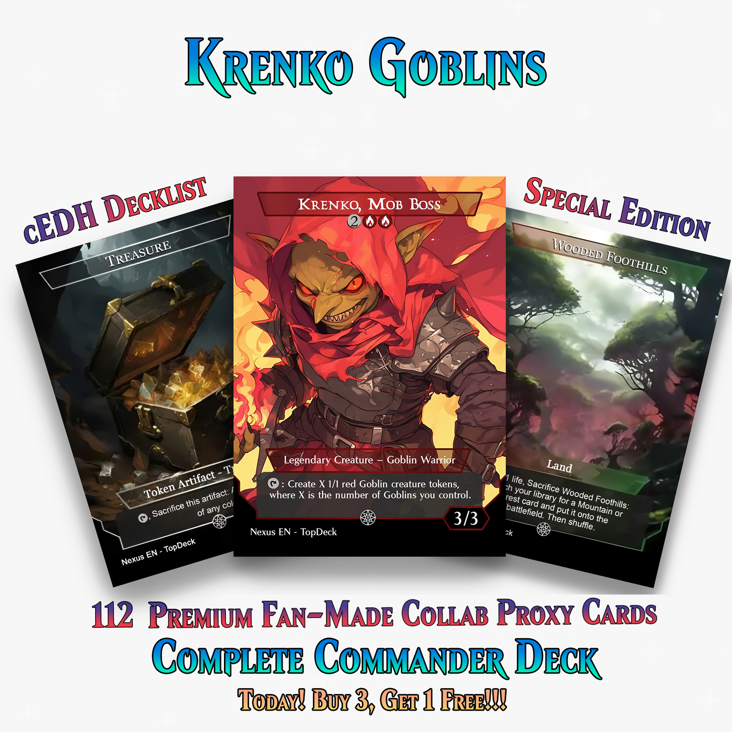 KRENKO GOBLIN TRIBAL COMMANDER DECK – 112+ CARDS - MTGCard