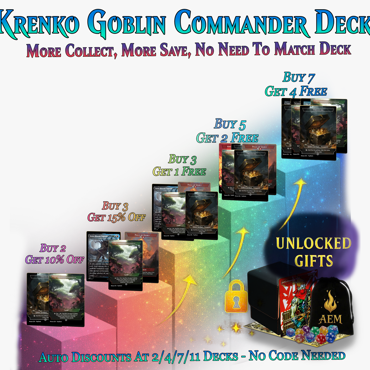 KRENKO GOBLIN TRIBAL COMMANDER DECK – 112+ CARDS - MTGCard