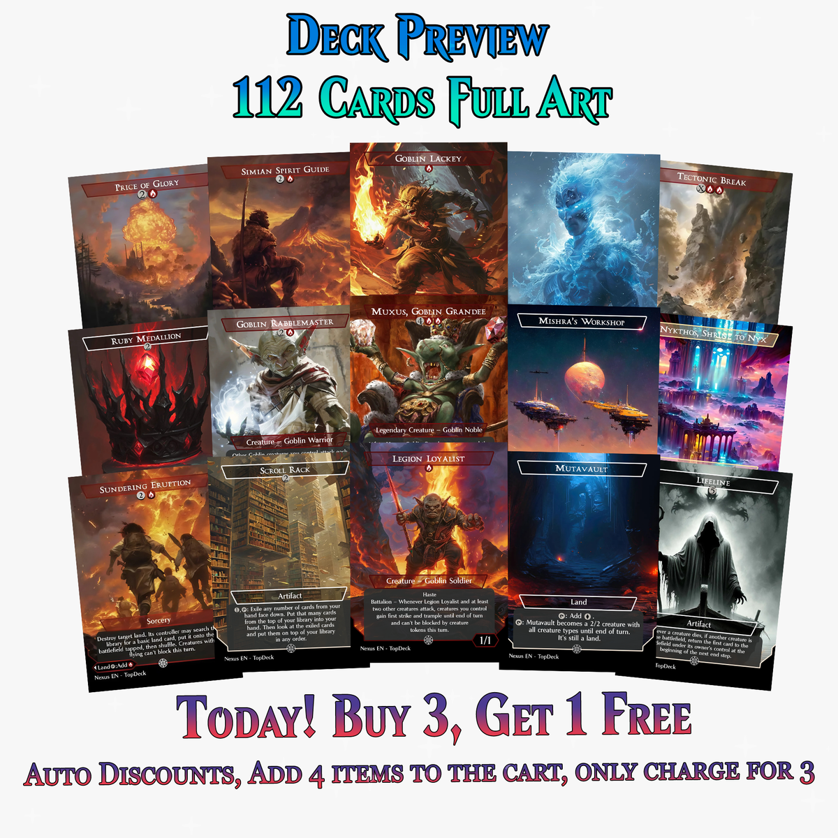 KRENKO GOBLIN TRIBAL COMMANDER DECK – 112+ CARDS - MTGCard