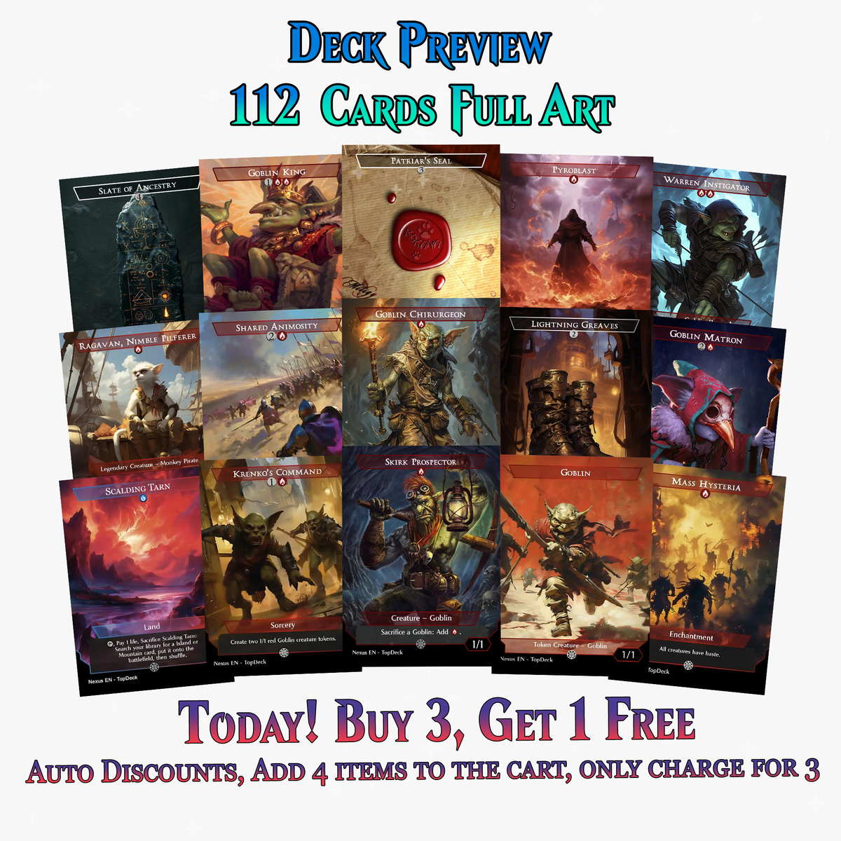 KRENKO GOBLIN TRIBAL COMMANDER DECK – 112+ CARDS - MTGCard