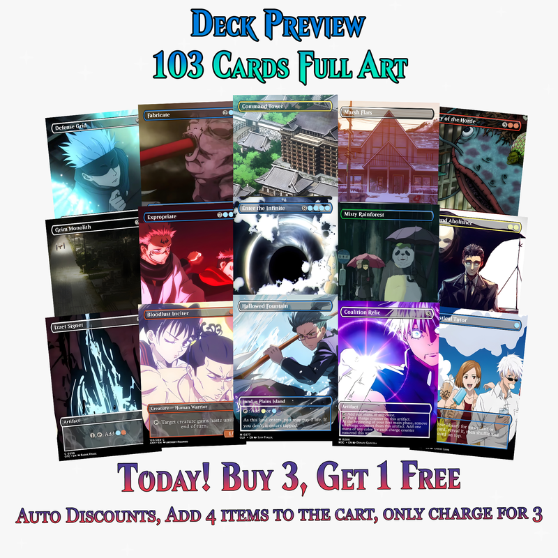 Jujutsu Kaisen Commander Deck | 103+ Cards | ProTCG