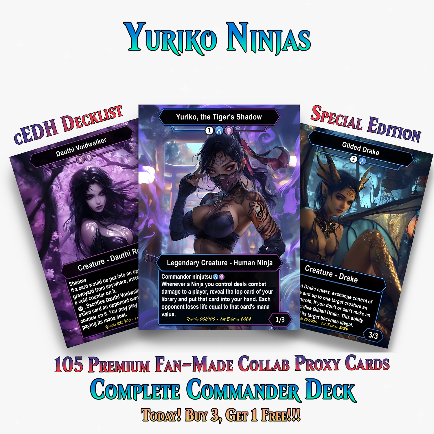 Yuriko Shadowblade Ninja Commander Deck – 105+ Cards - ProTCG | ProTCG