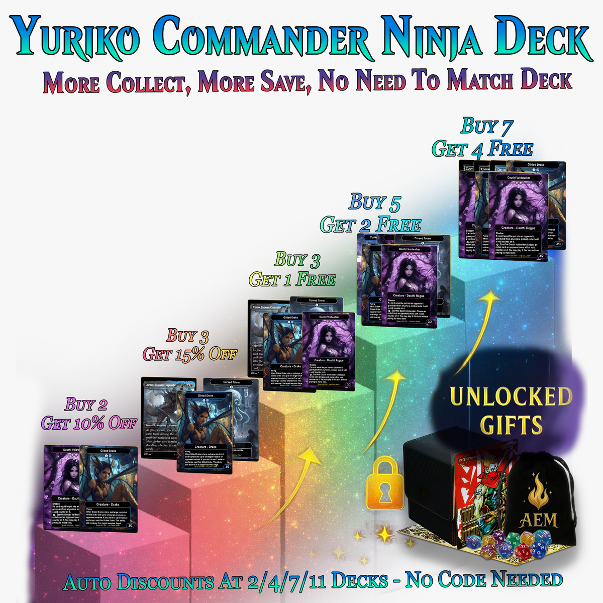 Yuriko Shadowblade Ninja Commander Deck – 105+ Cards - ProTCG | ProTCG