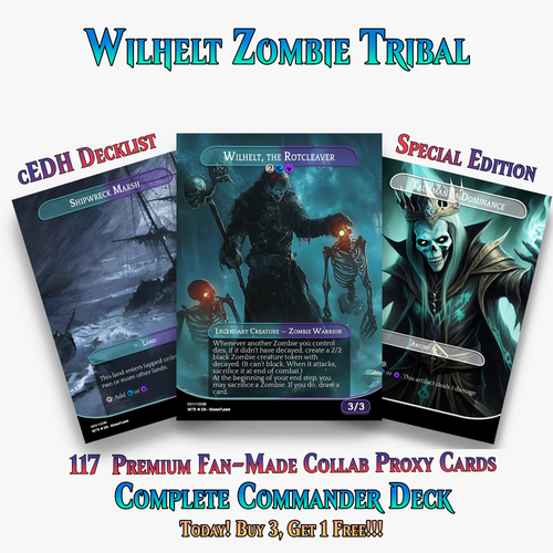 Wilhelt Zombie Tribal Commander Deck | 117+ Cards | MTGCard