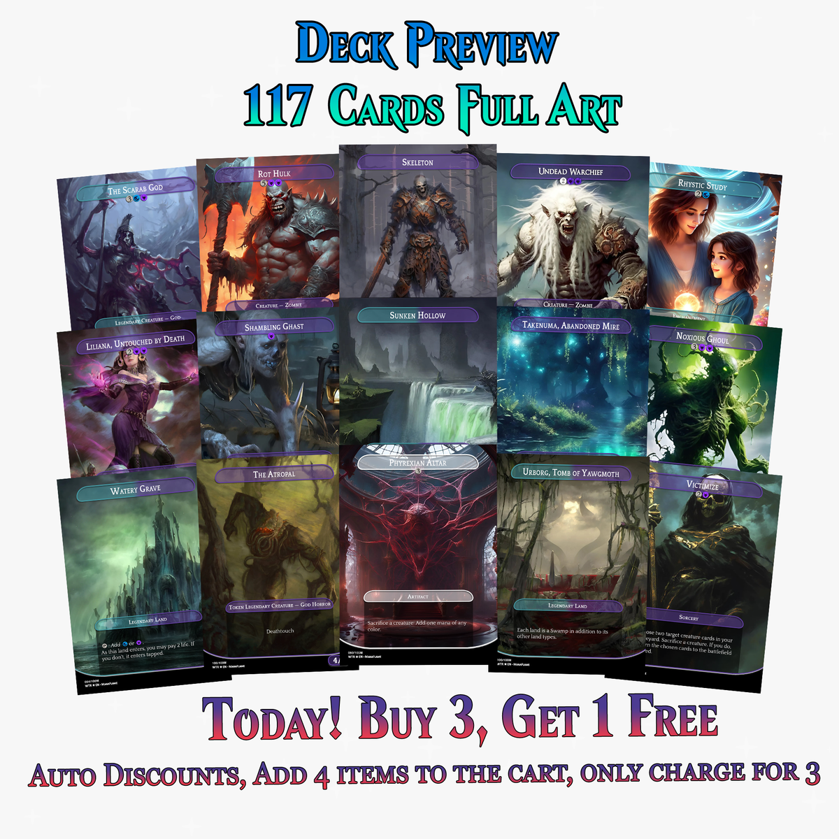 Wilhelt Zombie Tribal Commander Deck | 117+ Cards | MTGCard