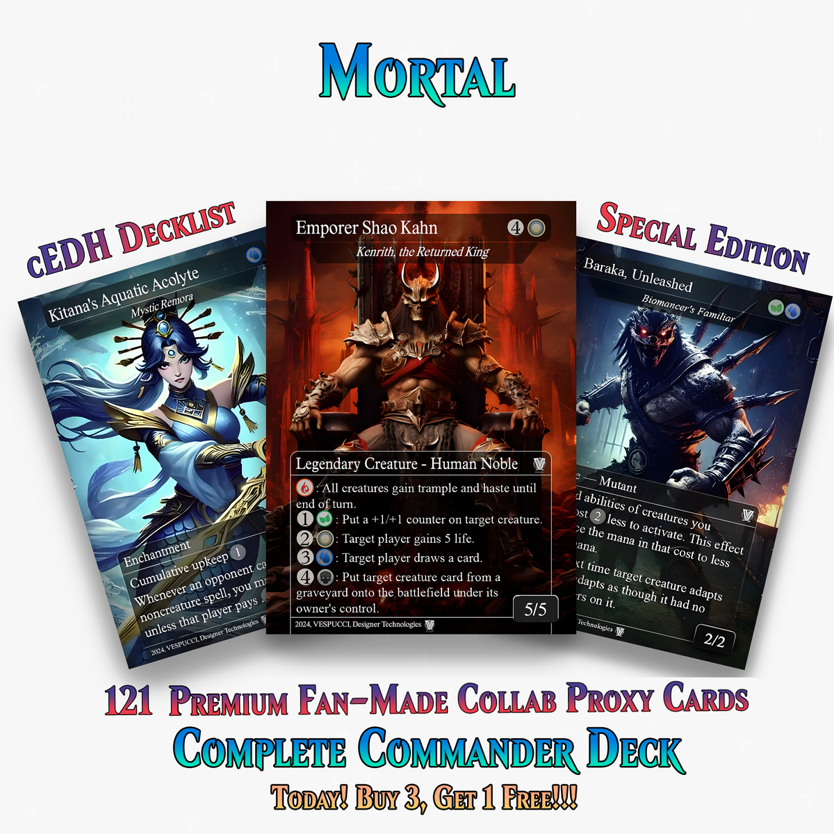 Motal Proxy Commander Deck | 121+ Cards | MTGCard