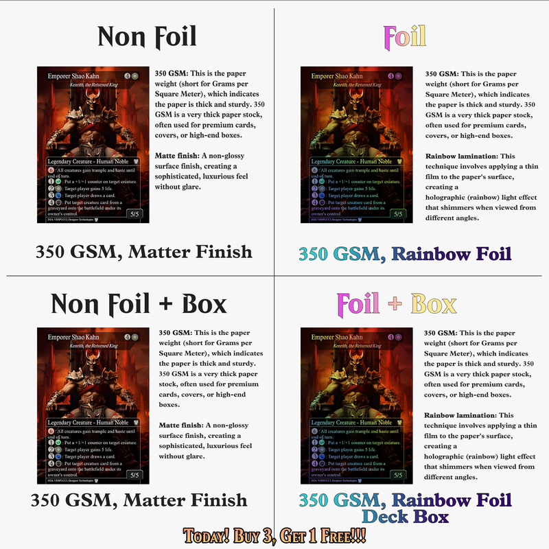 Motal Proxy Commander Deck | 121+ Cards | MTGCard