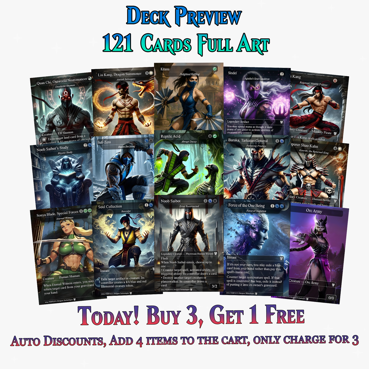 Motal Proxy Commander Deck | 121+ Cards | ProTCG