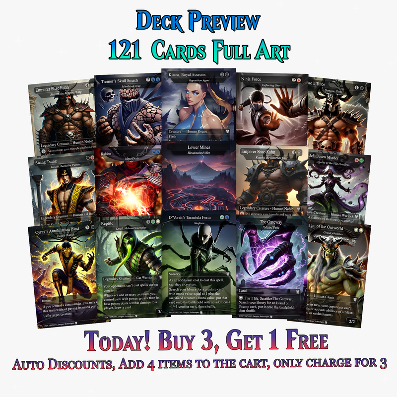 Motal Proxy Commander Deck | 121+ Cards | ProTCG
