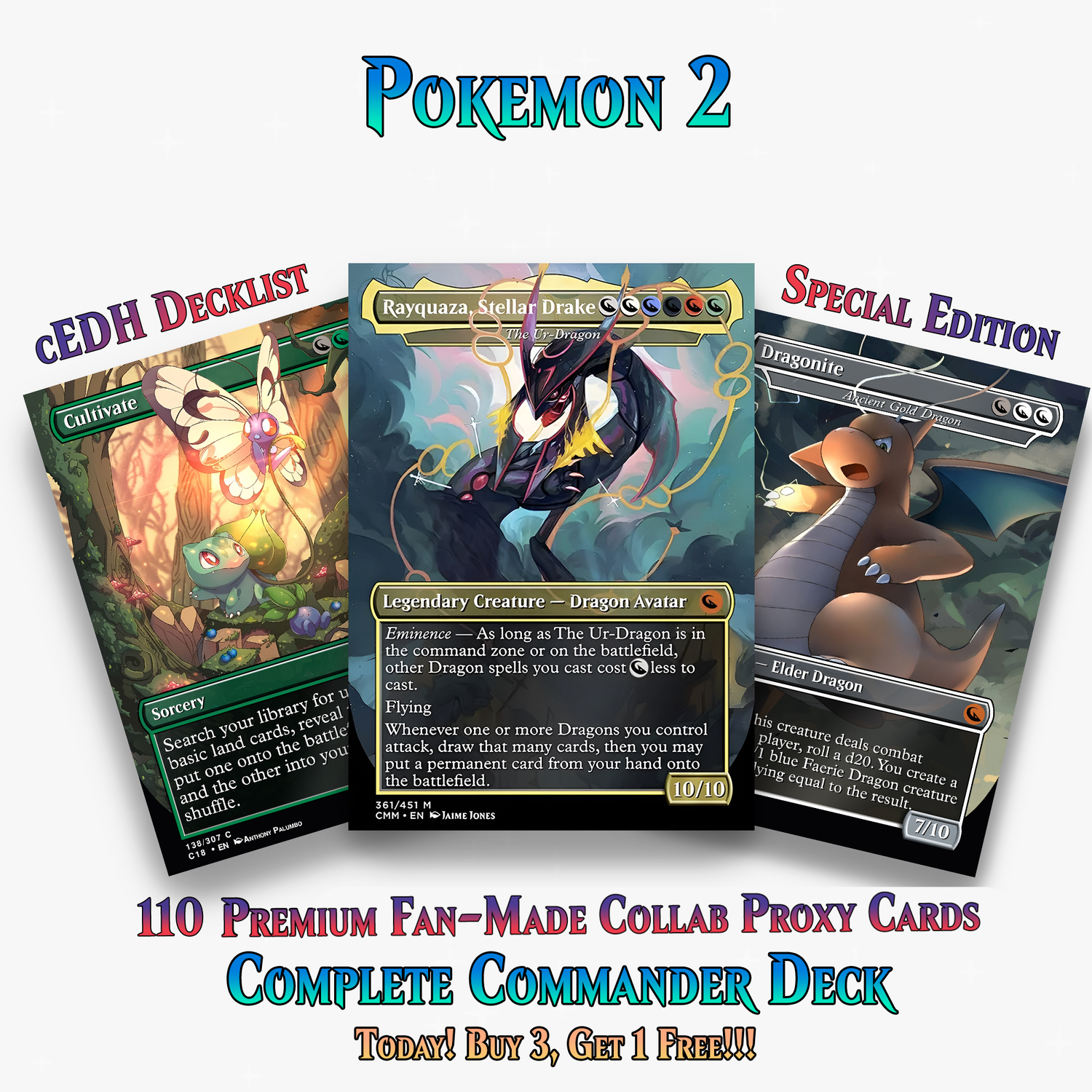 Pokémon Commander Deck Ver 2 | 110+ Cards | MTGCard