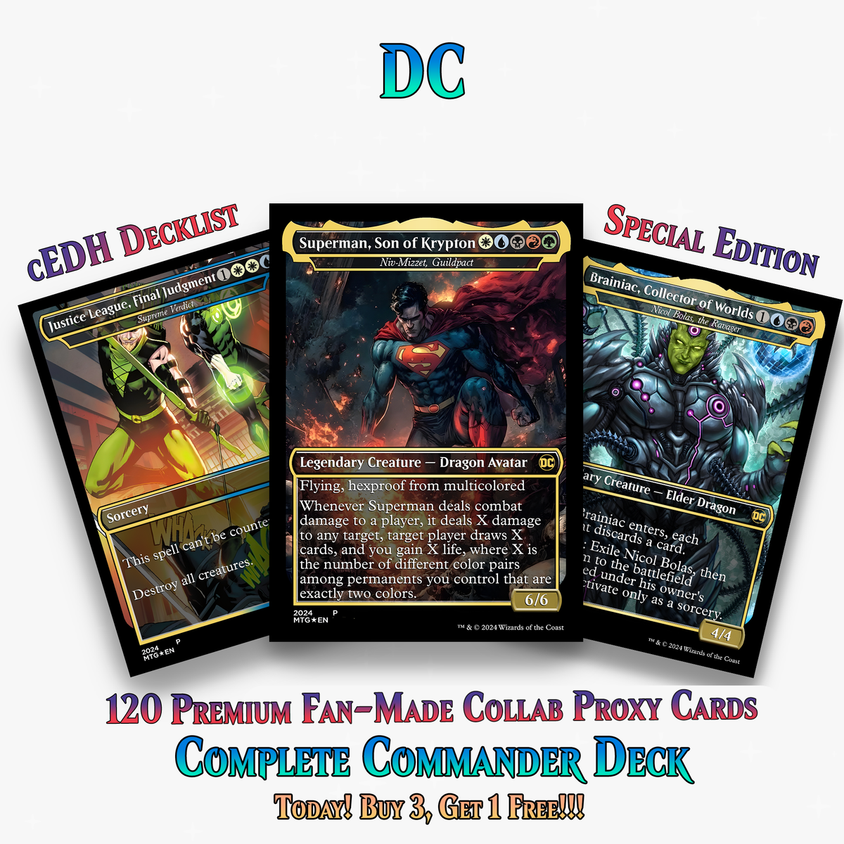 DC Superhero Commander Deck | 120+ Cards | ProTCG