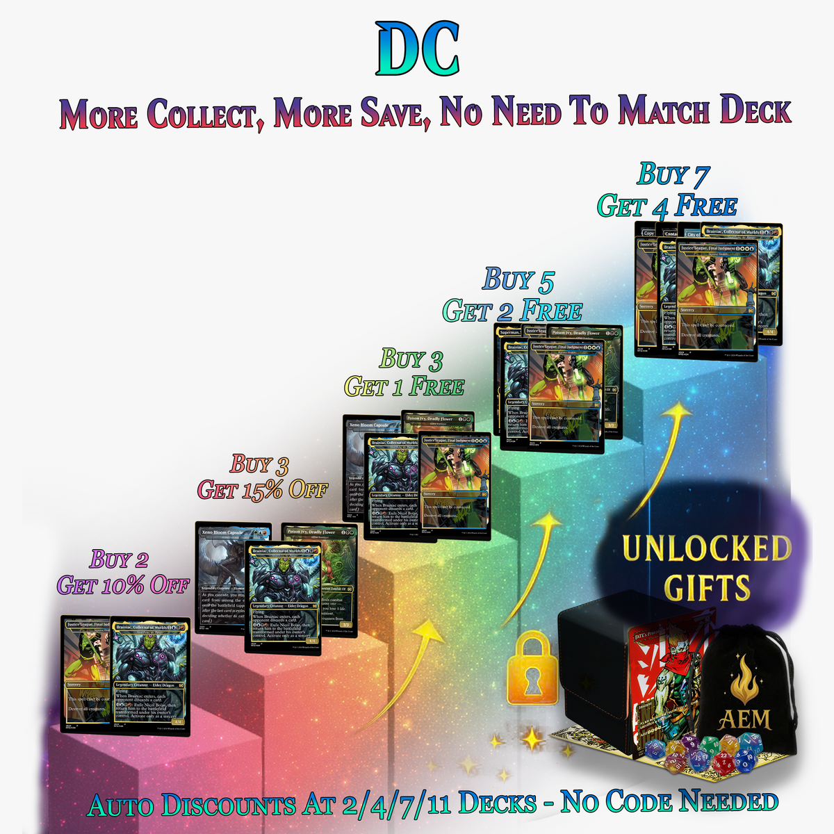DC Superhero Commander Deck | 120+ Cards | ProTCG
