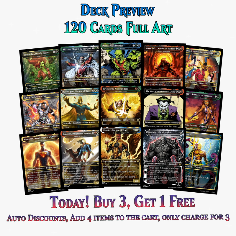 DC Superhero Commander Deck | 120+ Cards | ProTCG
