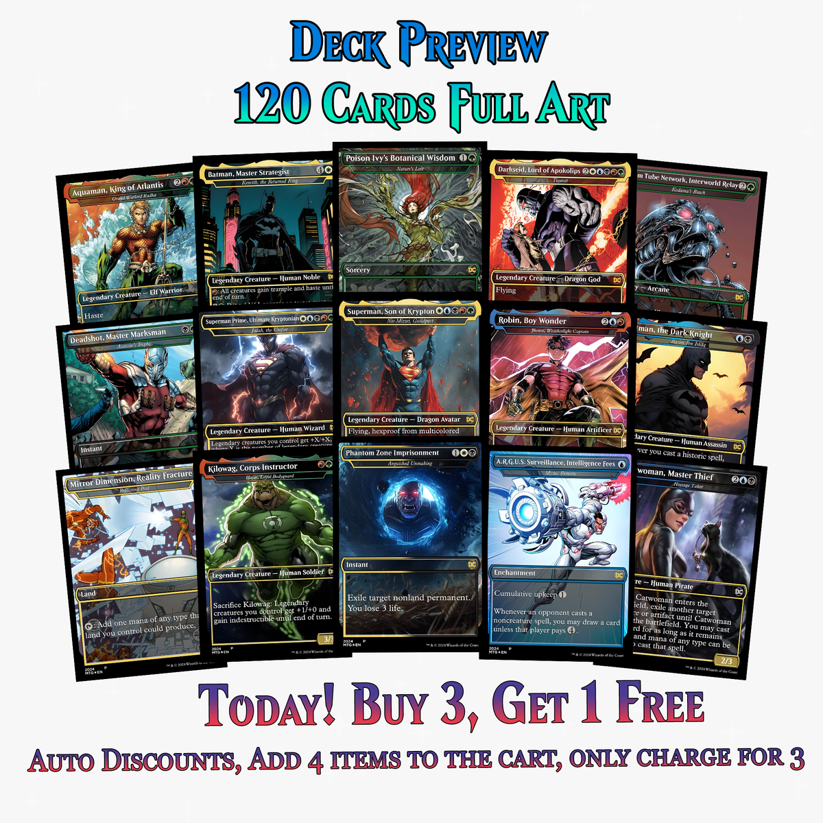 DC Superhero Commander Deck | 120+ Cards | ProTCG