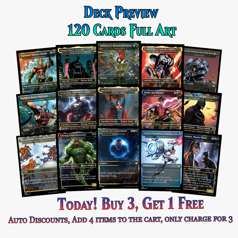 DC Superhero Commander Deck | 120+ Cards | ProTCG