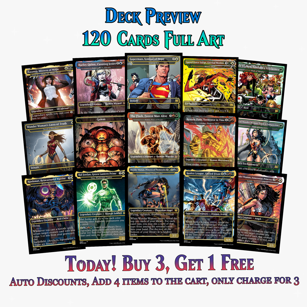 DC Superhero Commander Deck | 120+ Cards | ProTCG