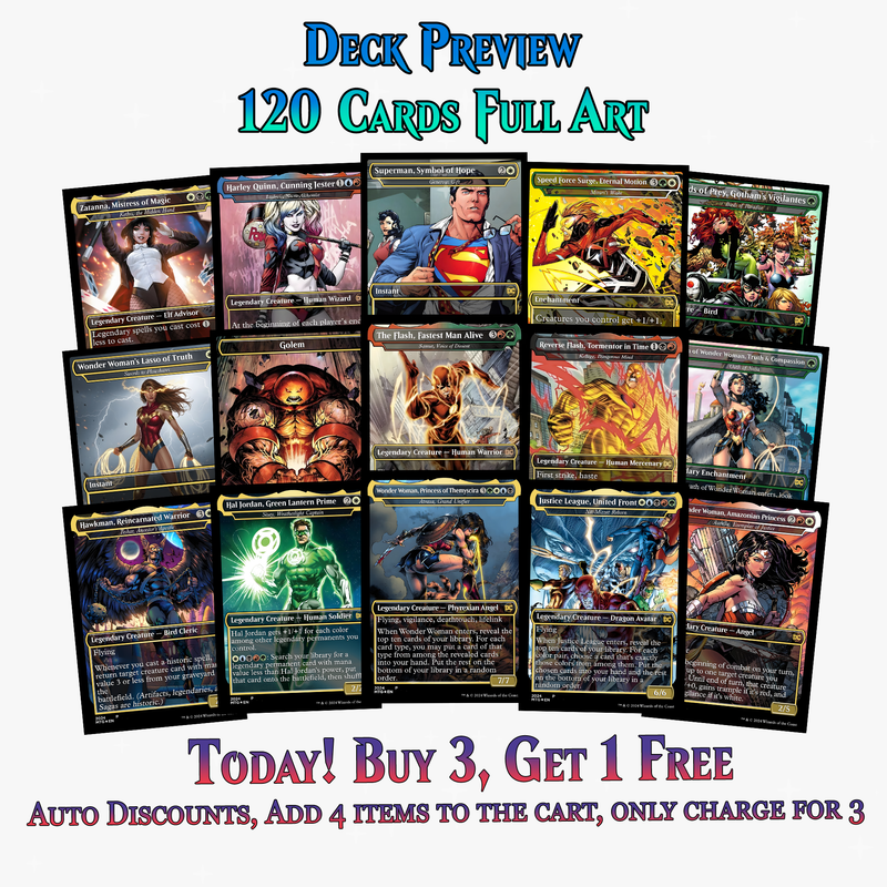 DC Superhero Commander Deck | 120+ Cards | ProTCG