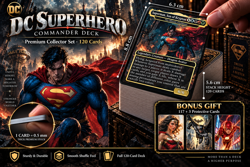 DC Superhero Commander Deck | 120+ Cards | MTGCard [mockai LK-97 sha:6ec2a32b]