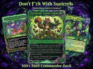 Chatterfang Squirrel Tribal Rick and Morty Inspired Commander Deck | 100-Card MTG Proxy EDH Set | ProTCG