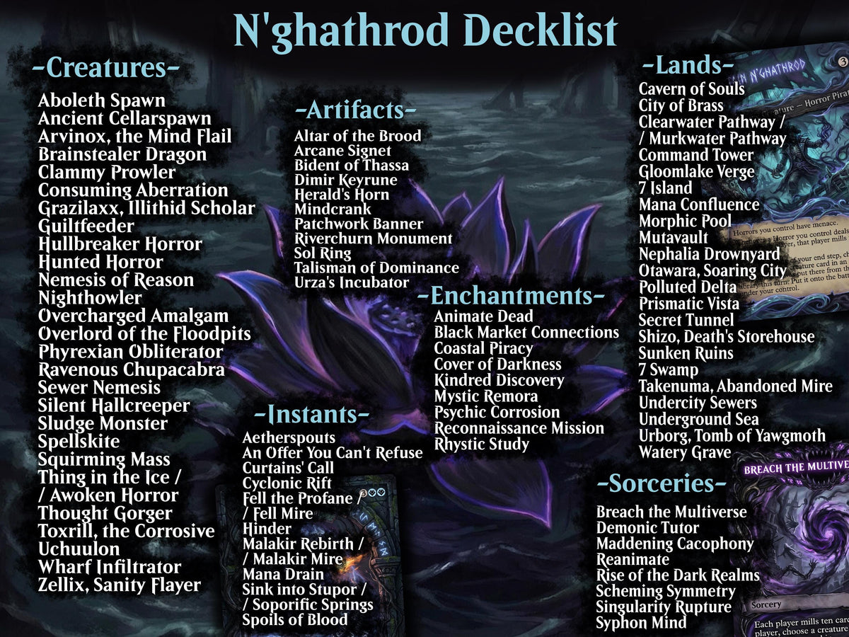 Captain N'ghathrod Horror Tribal Commander Deck | 100 Cards | ProTCG