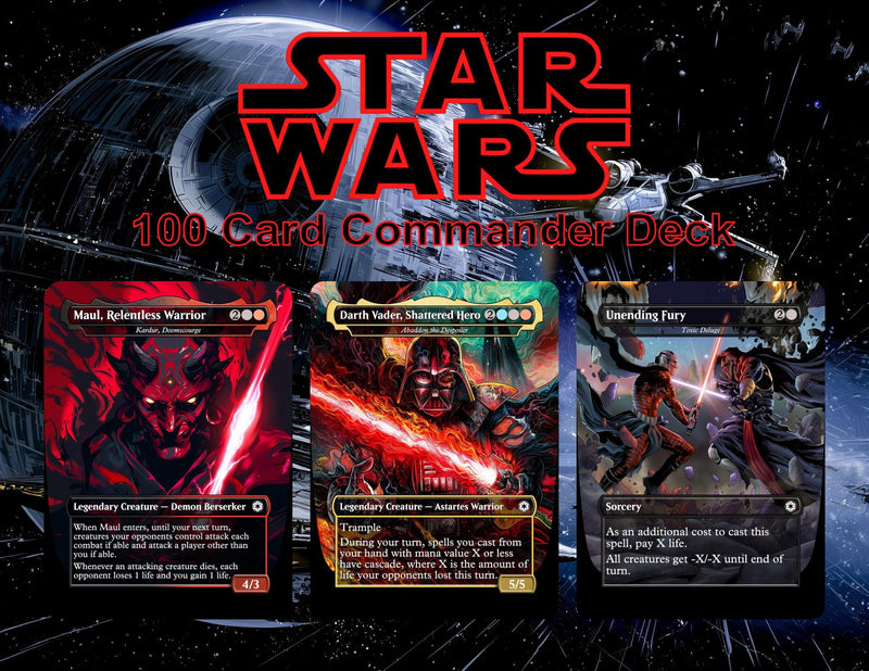Star Wars Rise of the Sith Proxy Commander Deck | 100 Cards | ProTCG