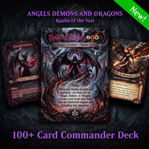 Wrath of Kaalia – Legendary Angel, Demon & Dragon Tribal Deck | 100 cards