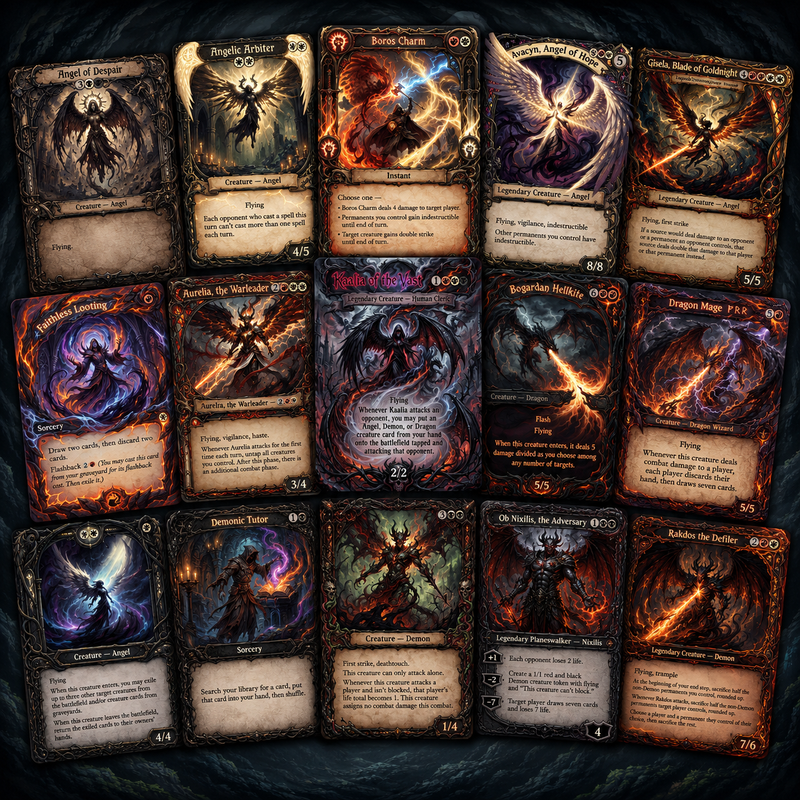 Wrath of Kaalia – Legendary Angel, Demon & Dragon Tribal Deck | 100 cards | ProTCG