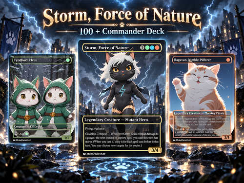 Storm, Force of Nature Commander Deck | 104+ Cards | MTGCard — LK-40 — image 1