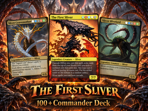 The First Sliver Custom Commander Deck | 115+ Cards | MTGCard — LK-42 — image 1