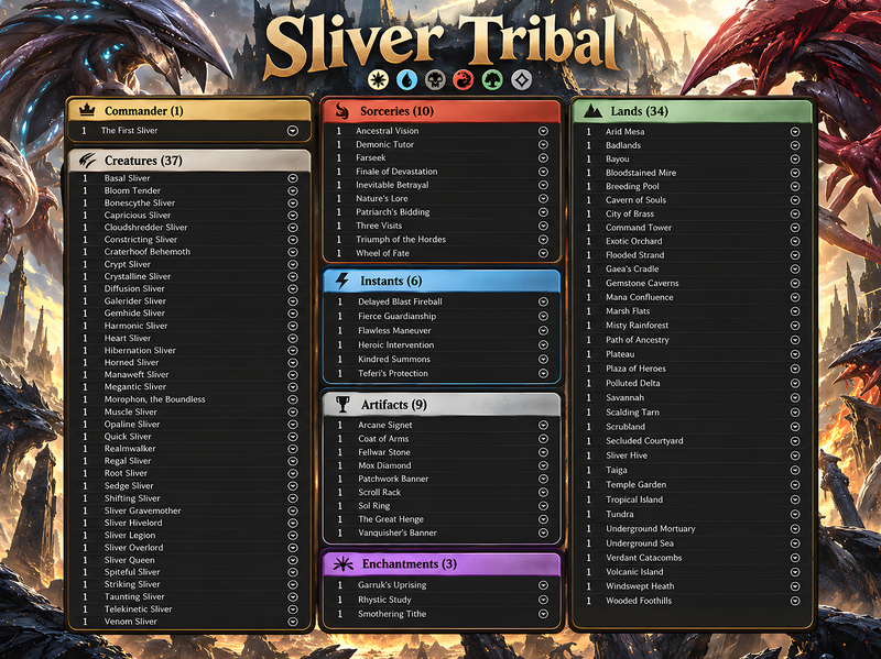 The First Sliver Custom Commander Deck | 115+ Cards | MTGCard — LK-42 — image 5